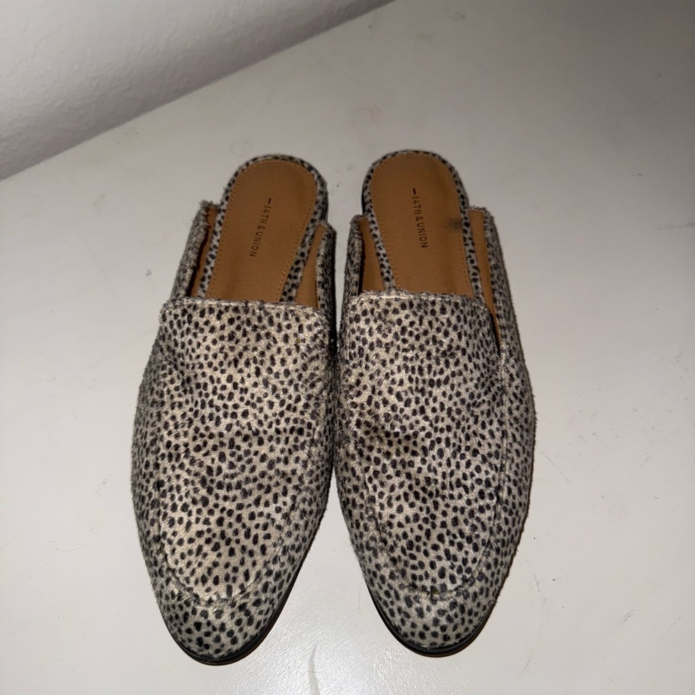 Animal Print Slip-On Loafers